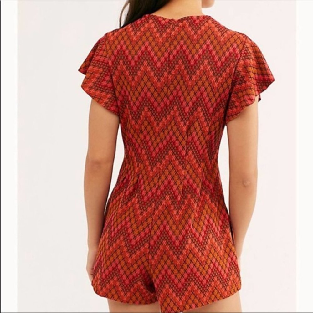 Free People Tribal Phoenix Playsuit Romper - Picture 2 of 14